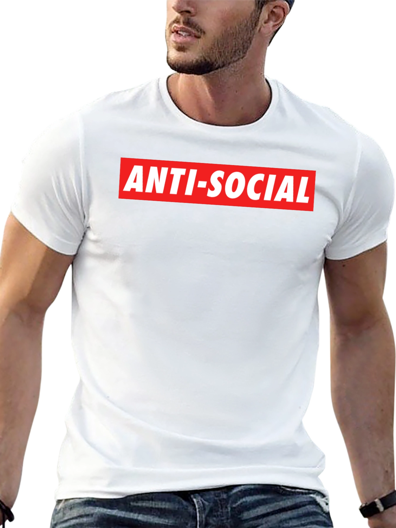 Anti-Social Graphic Tee - Bold Statement Shirt