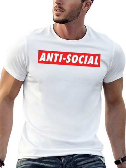 Anti-Social Graphic Tee - Bold Statement Shirt