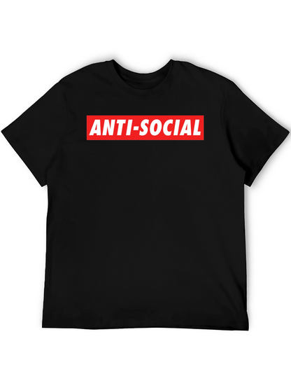 Anti-Social Graphic Tee - Bold Statement Shirt