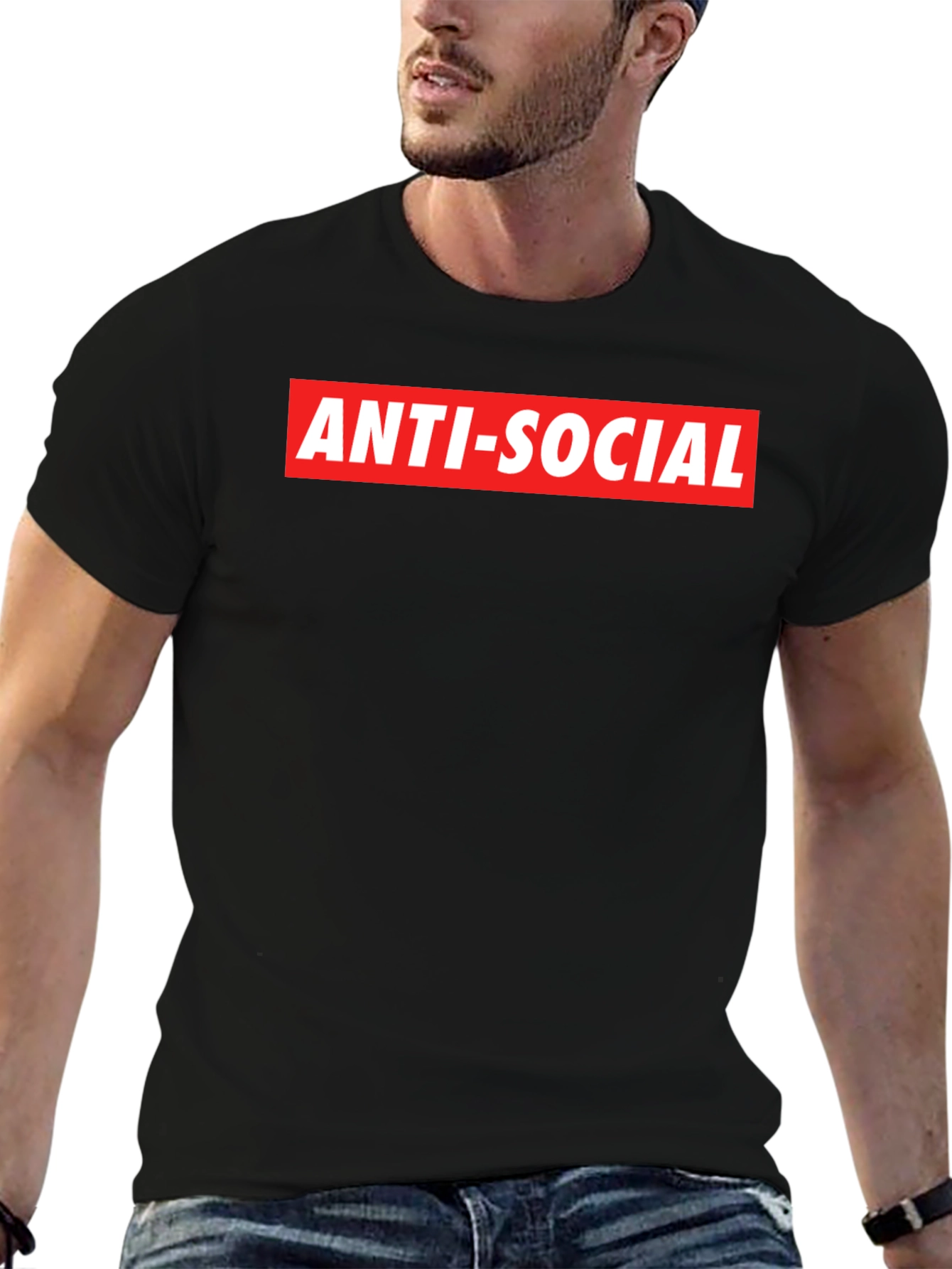 Anti-Social Graphic Tee - Bold Statement Shirt