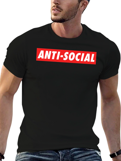 Anti-Social Graphic Tee - Bold Statement Shirt