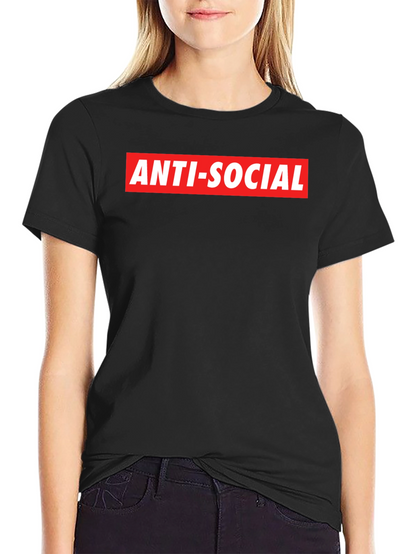 Anti-Social Graphic Tee - Bold Statement Shirt