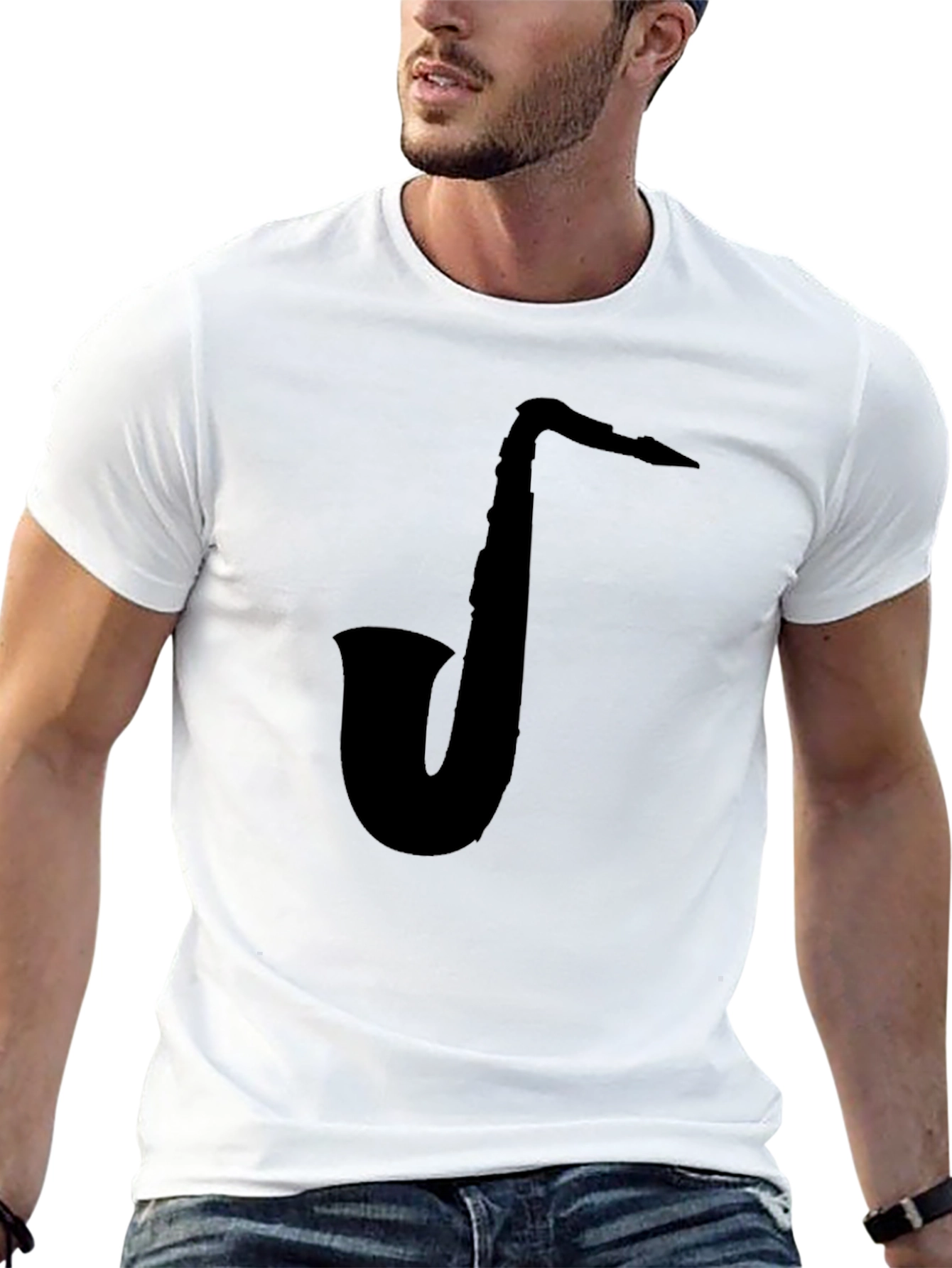 Saxophone Graphic T-Shirt