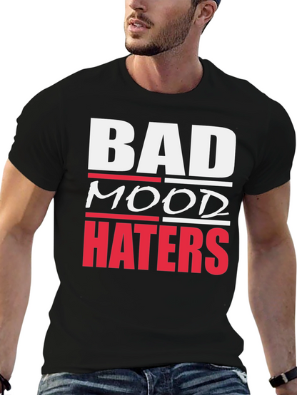 Bad Mood Haters Graphic T-Shirt - Black