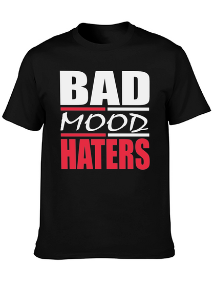 Bad Mood Haters Graphic T-Shirt - Black