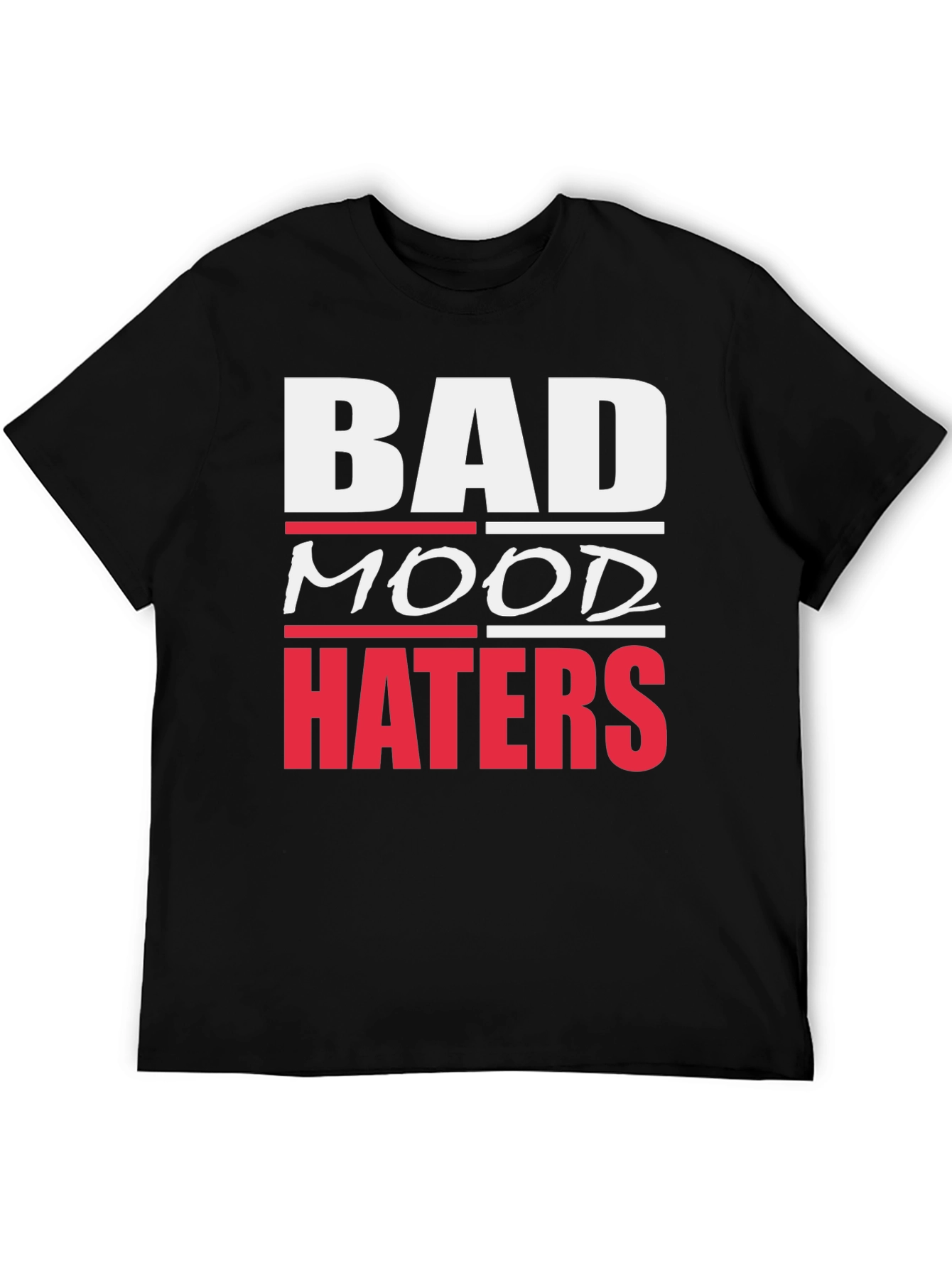 Bad Mood Haters Graphic T-Shirt - Black