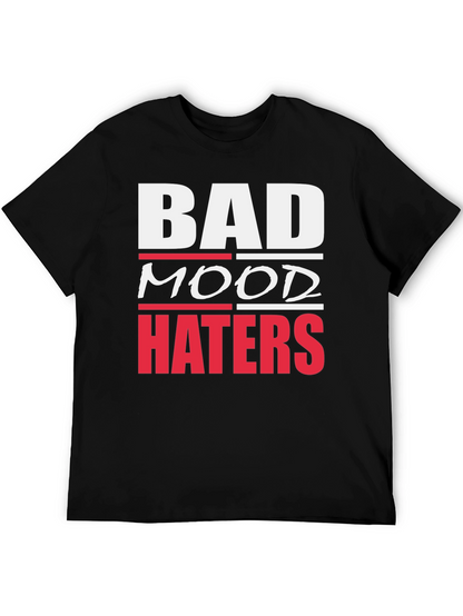 Bad Mood Haters Graphic T-Shirt - Black