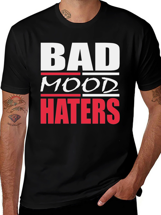 Bad Mood Haters Graphic T-Shirt - Black
