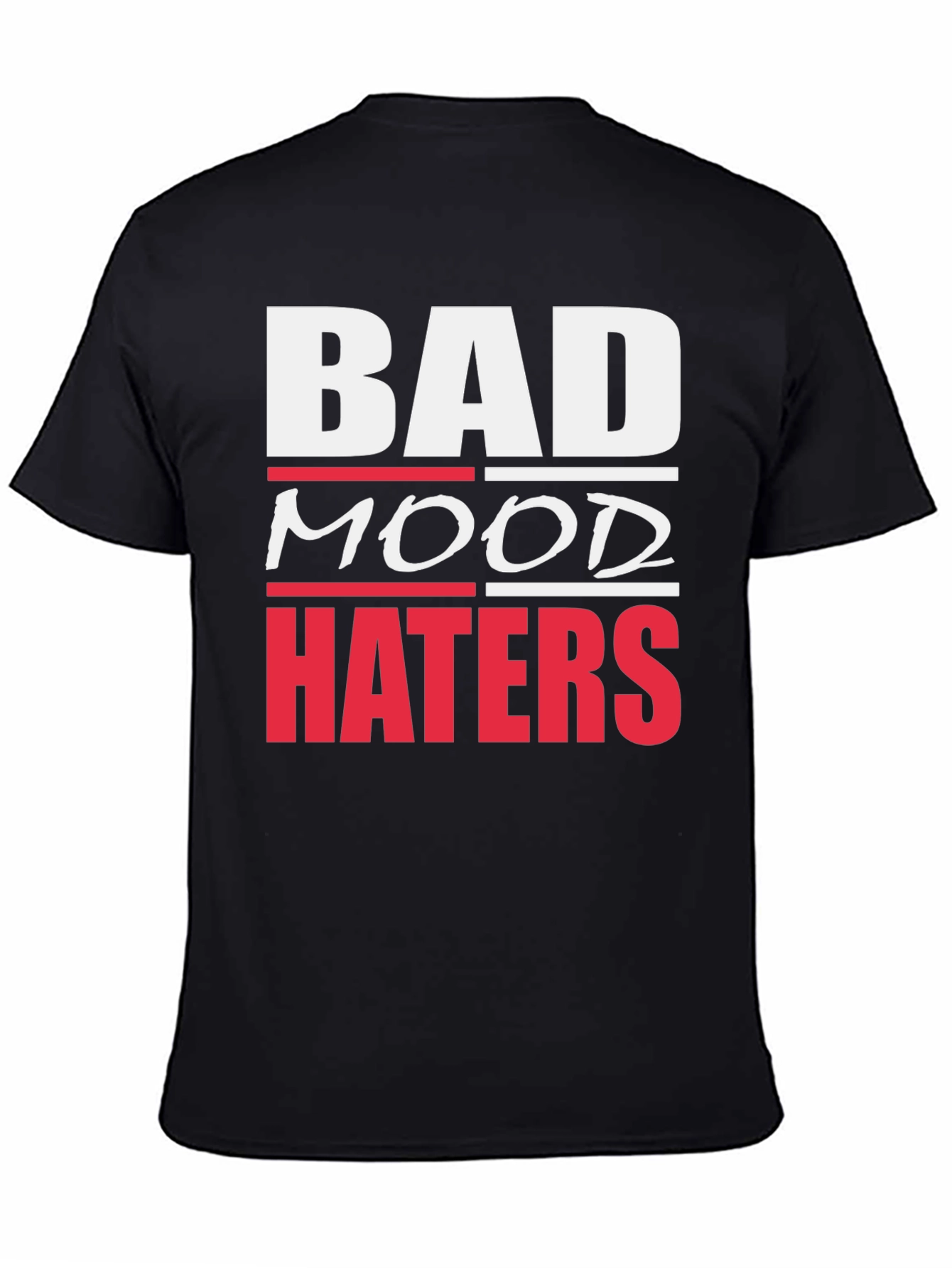 Bad Mood Haters Graphic T-Shirt - Black