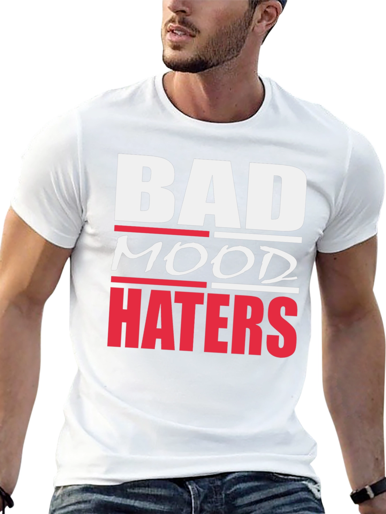 Bad Mood Haters Graphic T-Shirt - Black