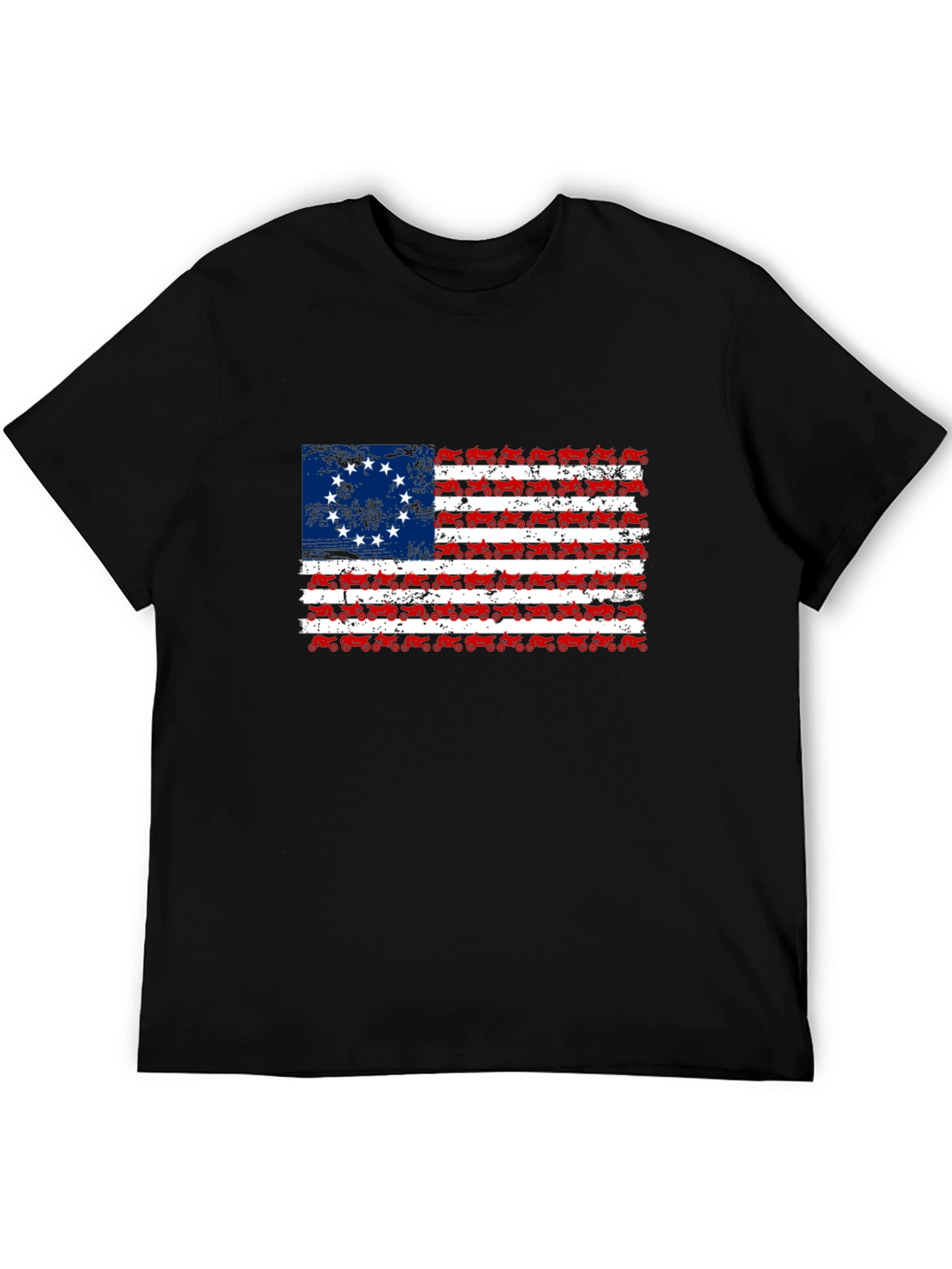 Betsy Ross Tractor Flag T-Shirt