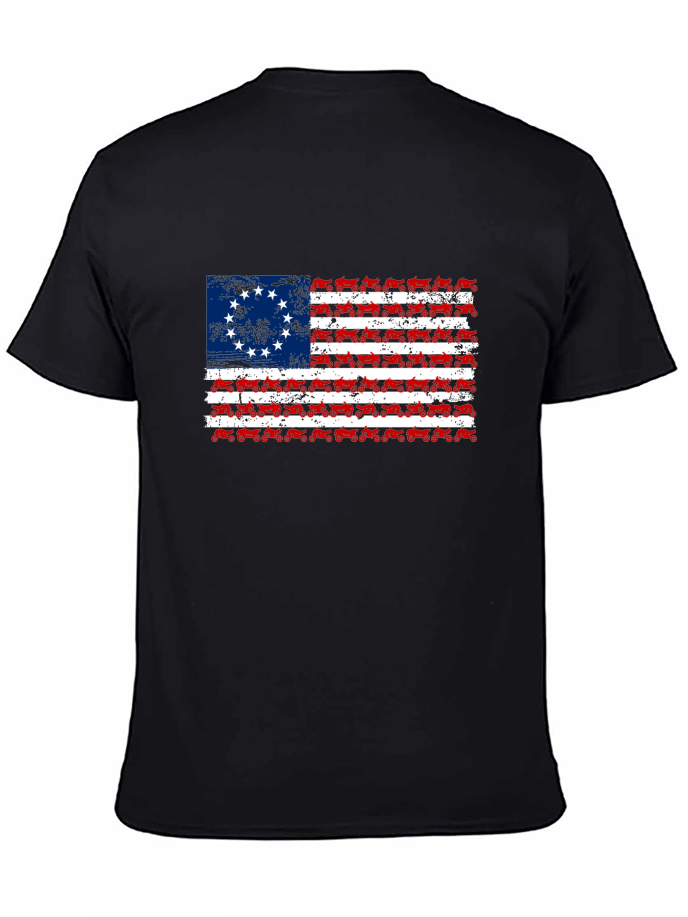 Betsy Ross Tractor Flag T-Shirt
