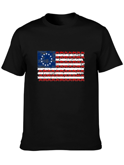Betsy Ross Tractor Flag T-Shirt