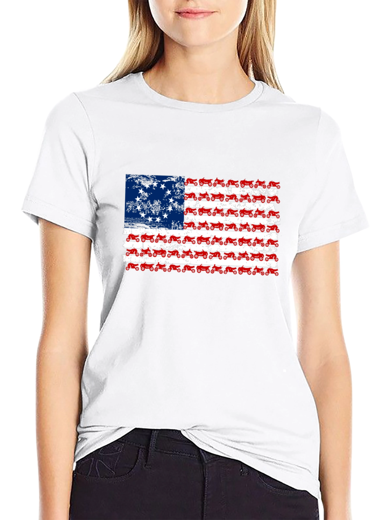 Betsy Ross Tractor Flag T-Shirt