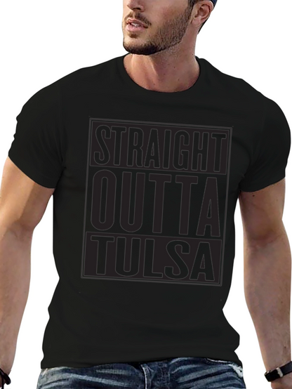 Straight Outta Tulsa Black T-Shirt