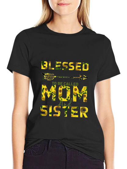 Blessed Mom & Sister Sunflower Graphic Tee