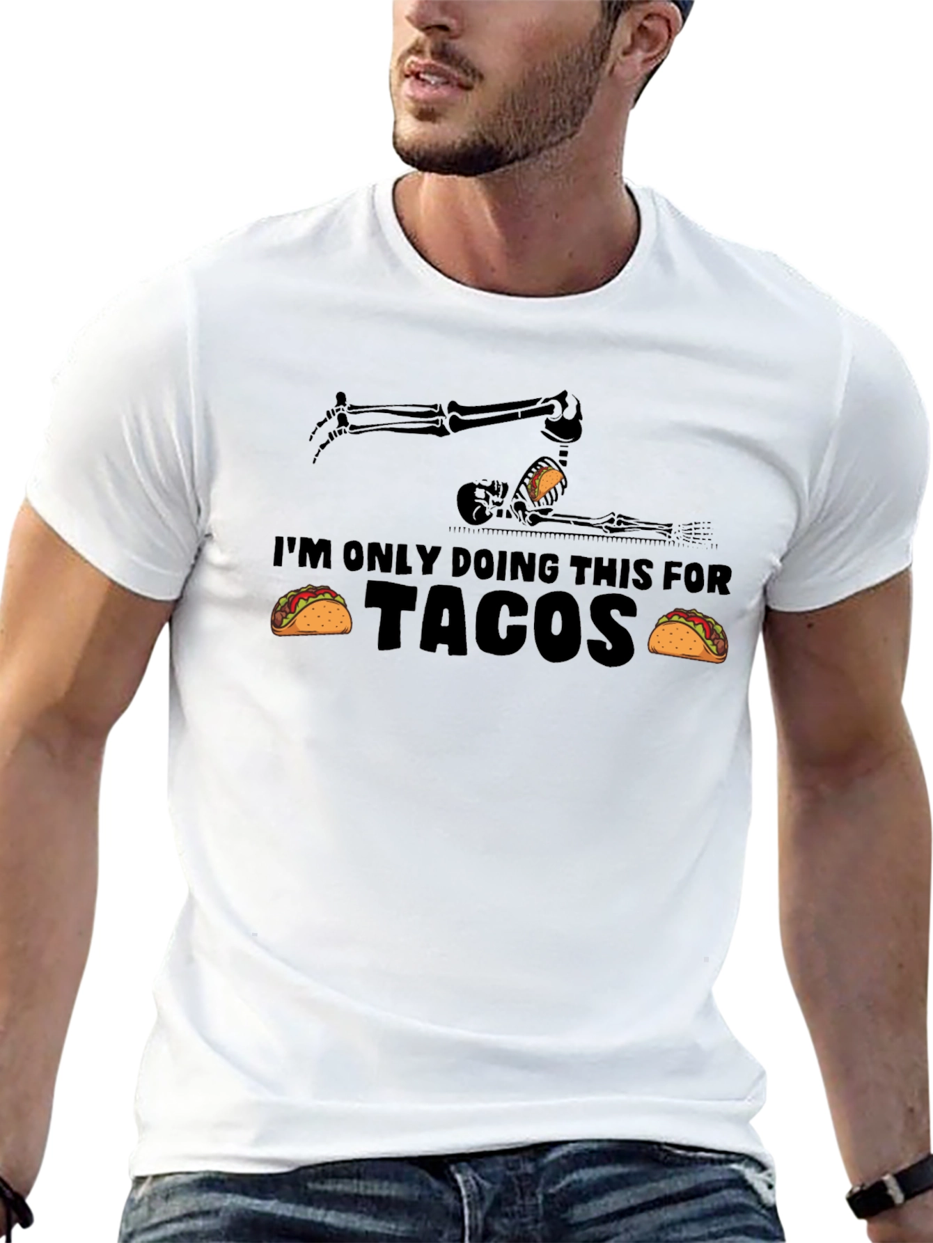 Tacos Skeleton Graphic Tee