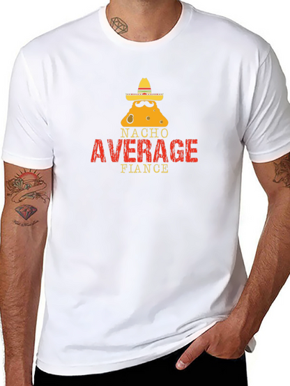 Nacho Average Fiance Graphic Tee - Black