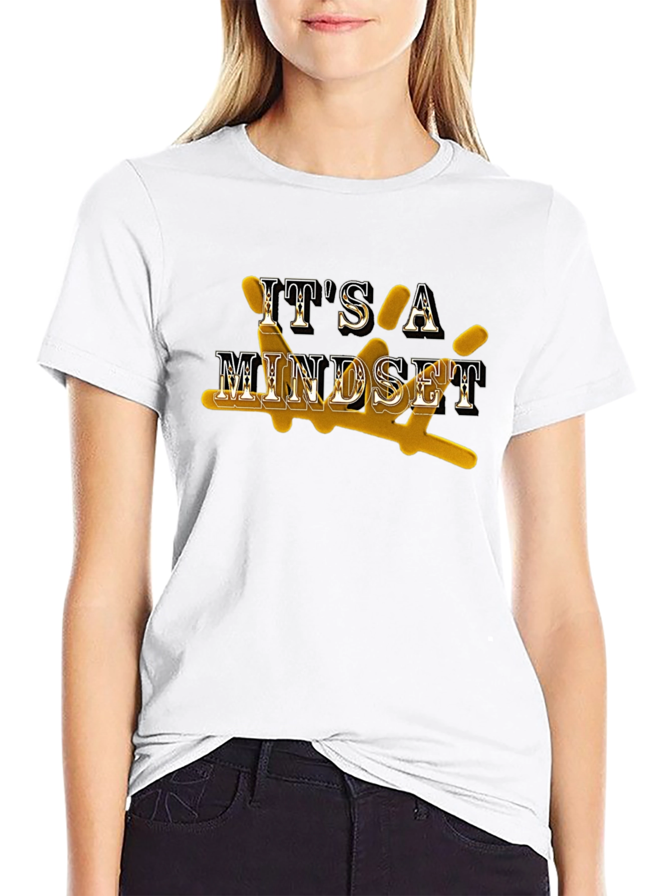 Its A Mindset Graphic Tee - Black