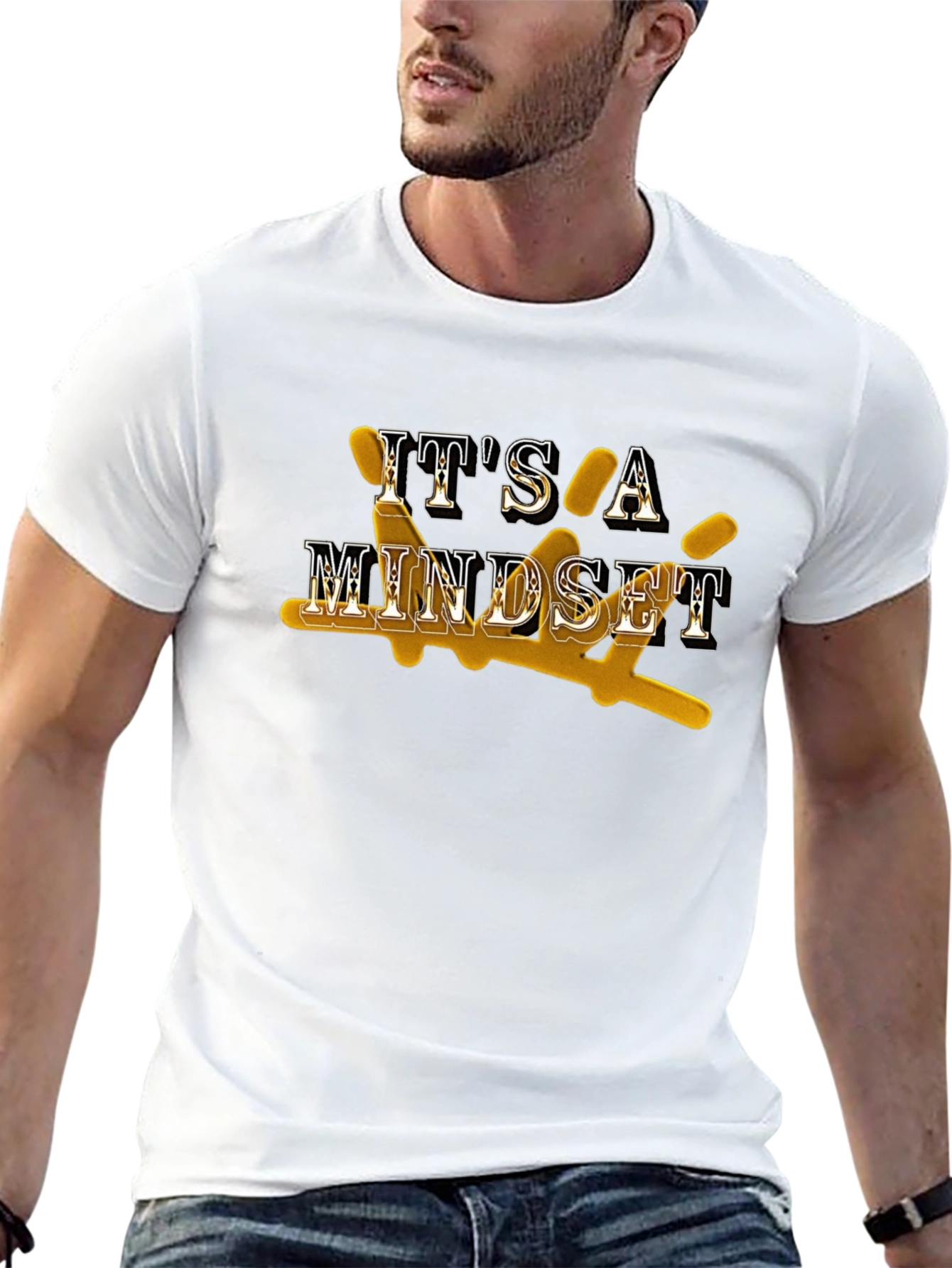 Its A Mindset Graphic Tee - Black