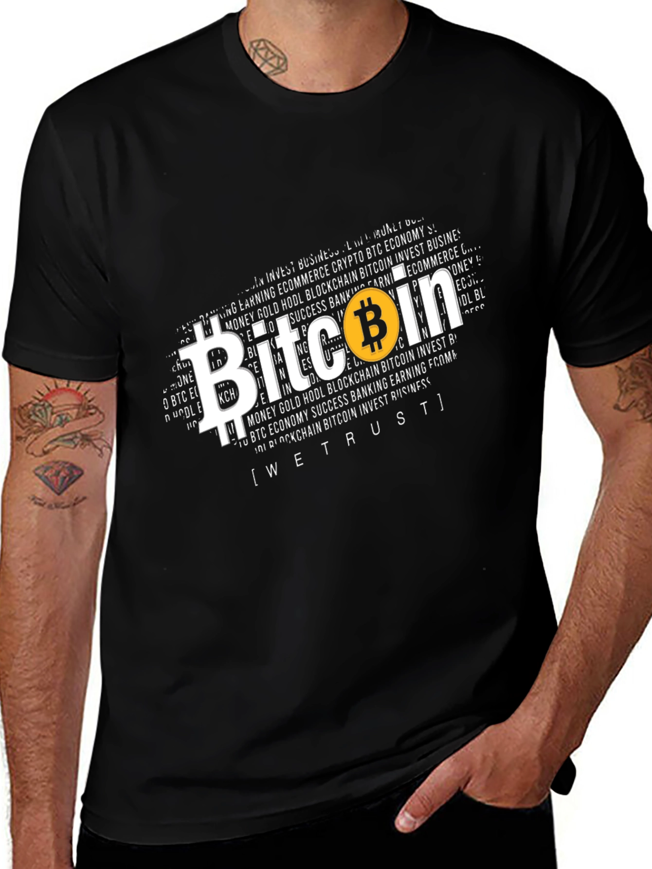 Bitcoin Crypto T-Shirt - We Trust Blockchain