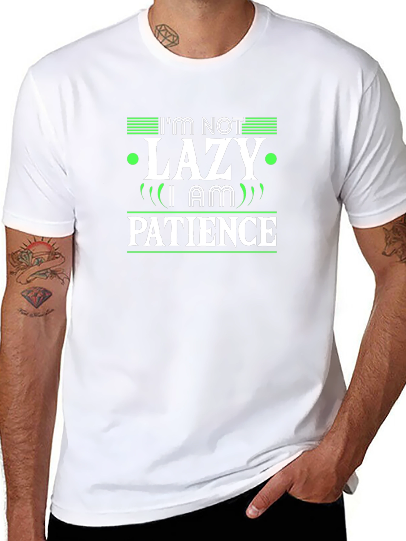 Im Not Lazy I Am Patience Graphic T-Shirt