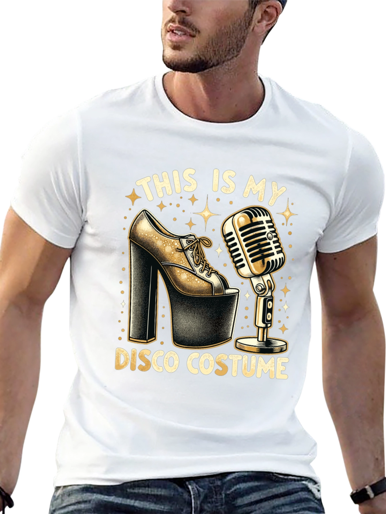 Disco Costume Graphic T-Shirt