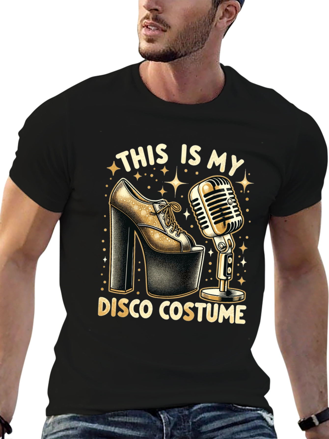 Disco Costume Graphic T-Shirt