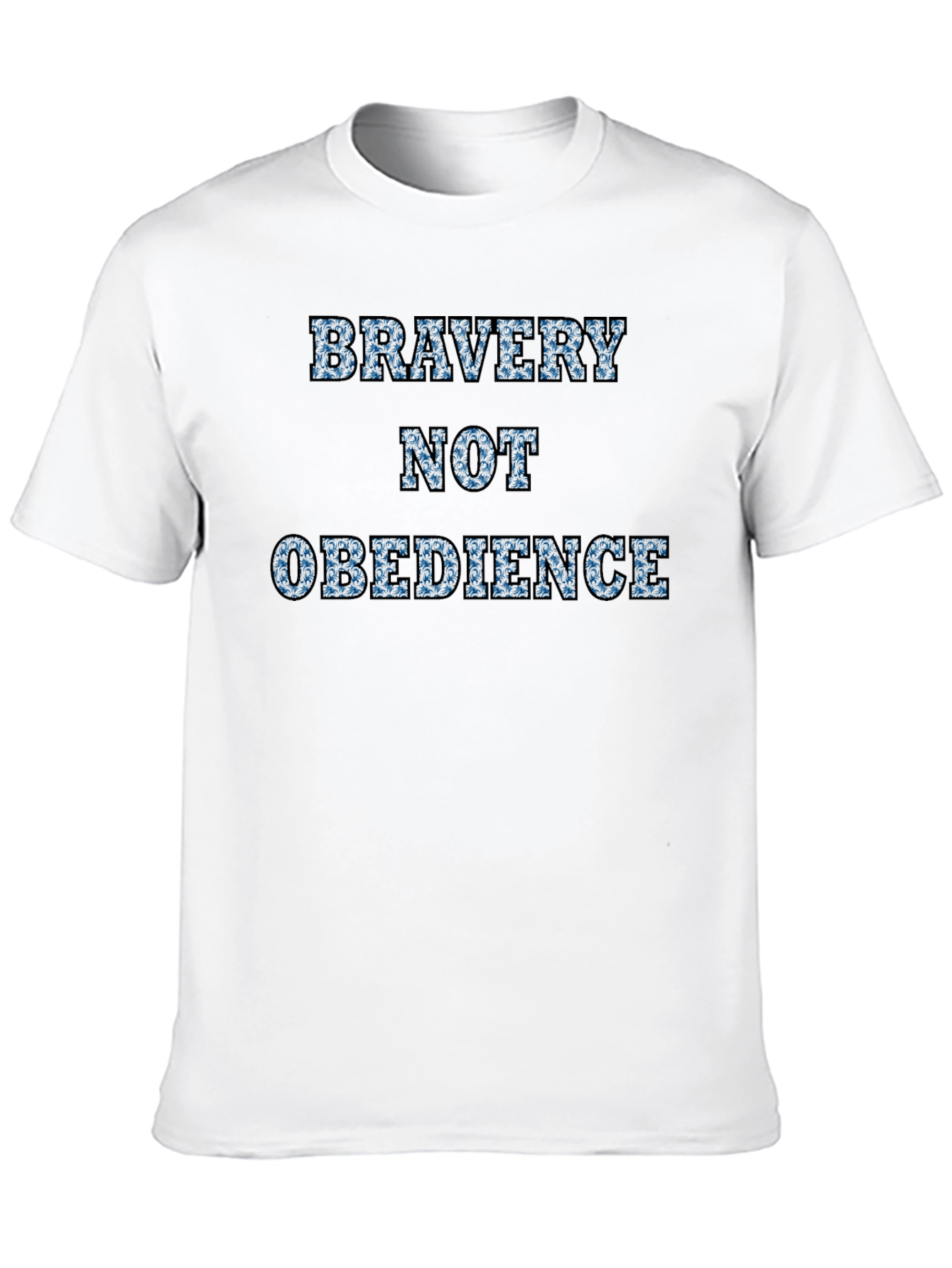 Bravery Not Obedience Graphic T-Shirt - Black