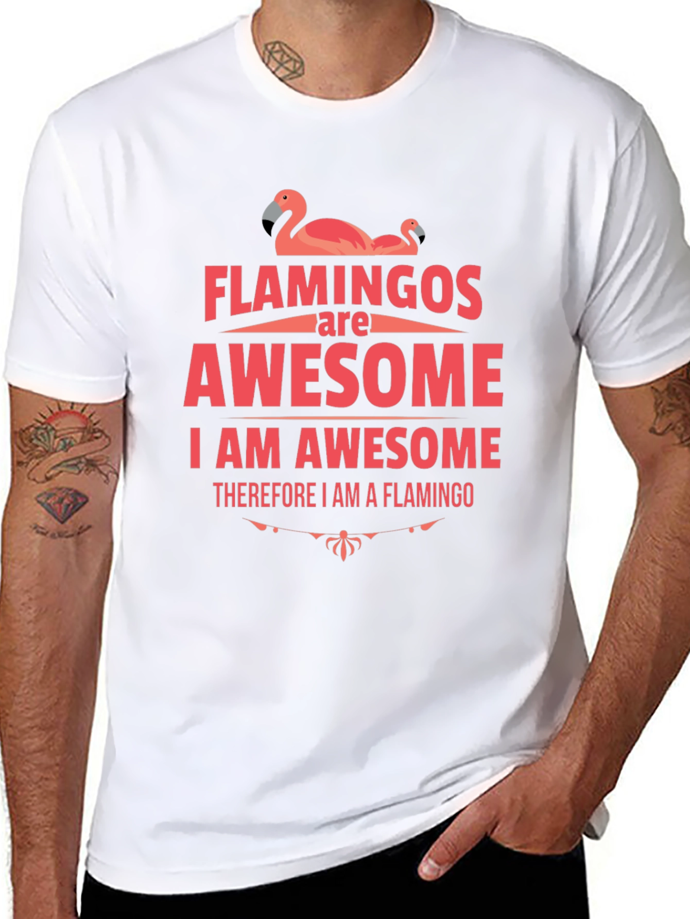 Flamingos Are Awesome Graphic T-Shirt