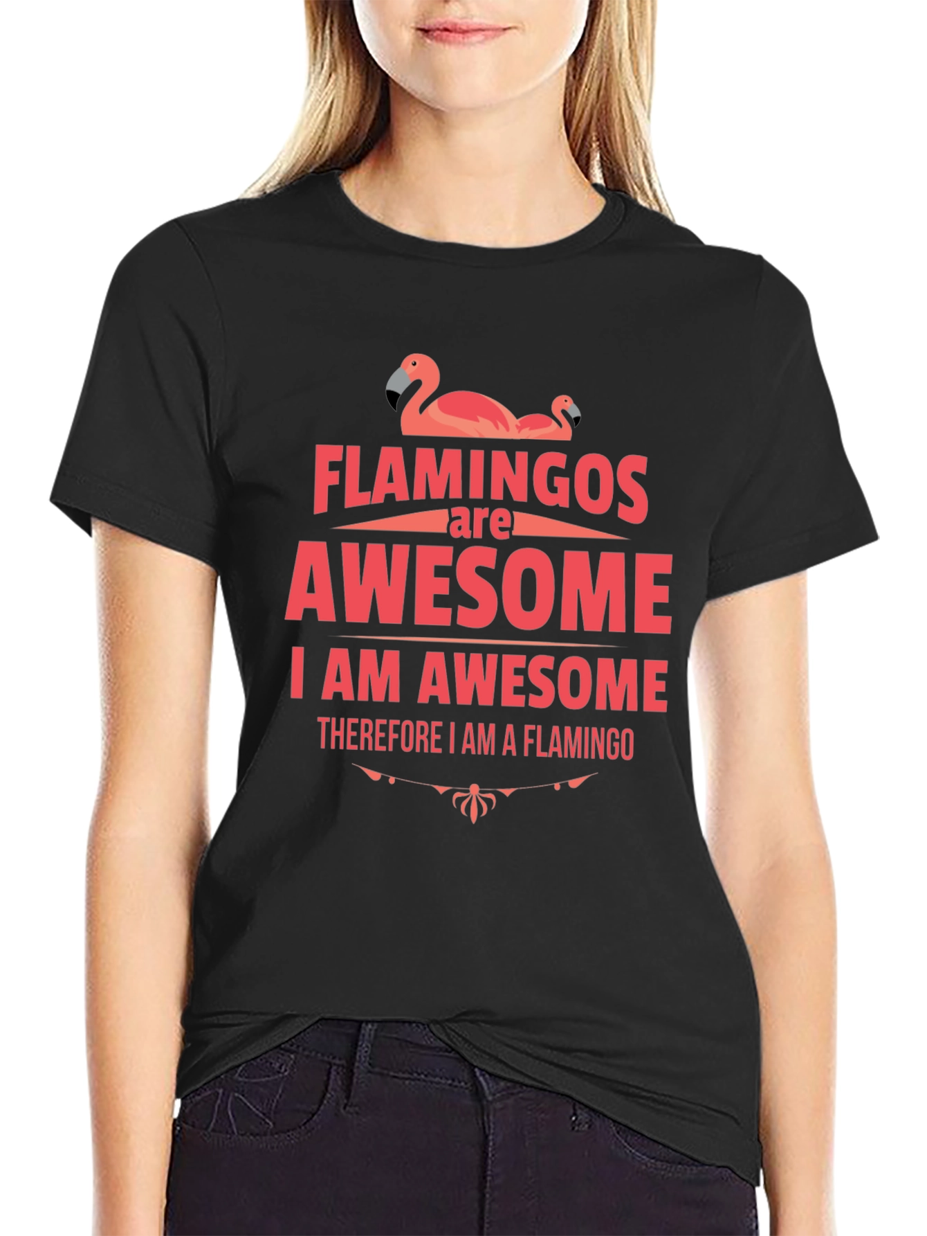 Flamingos Are Awesome Graphic T-Shirt