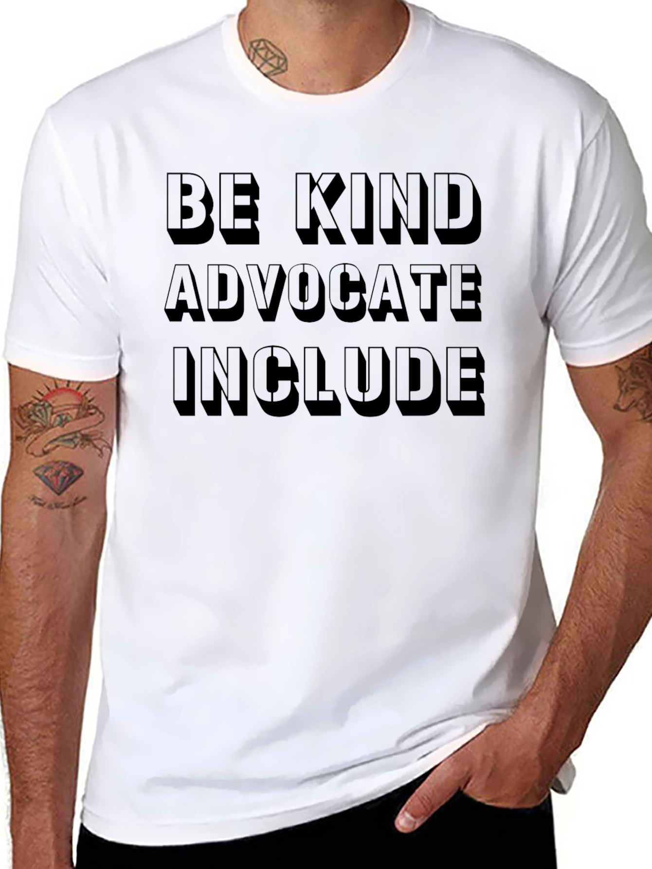 Be Kind Advocate Include Black T-Shirt