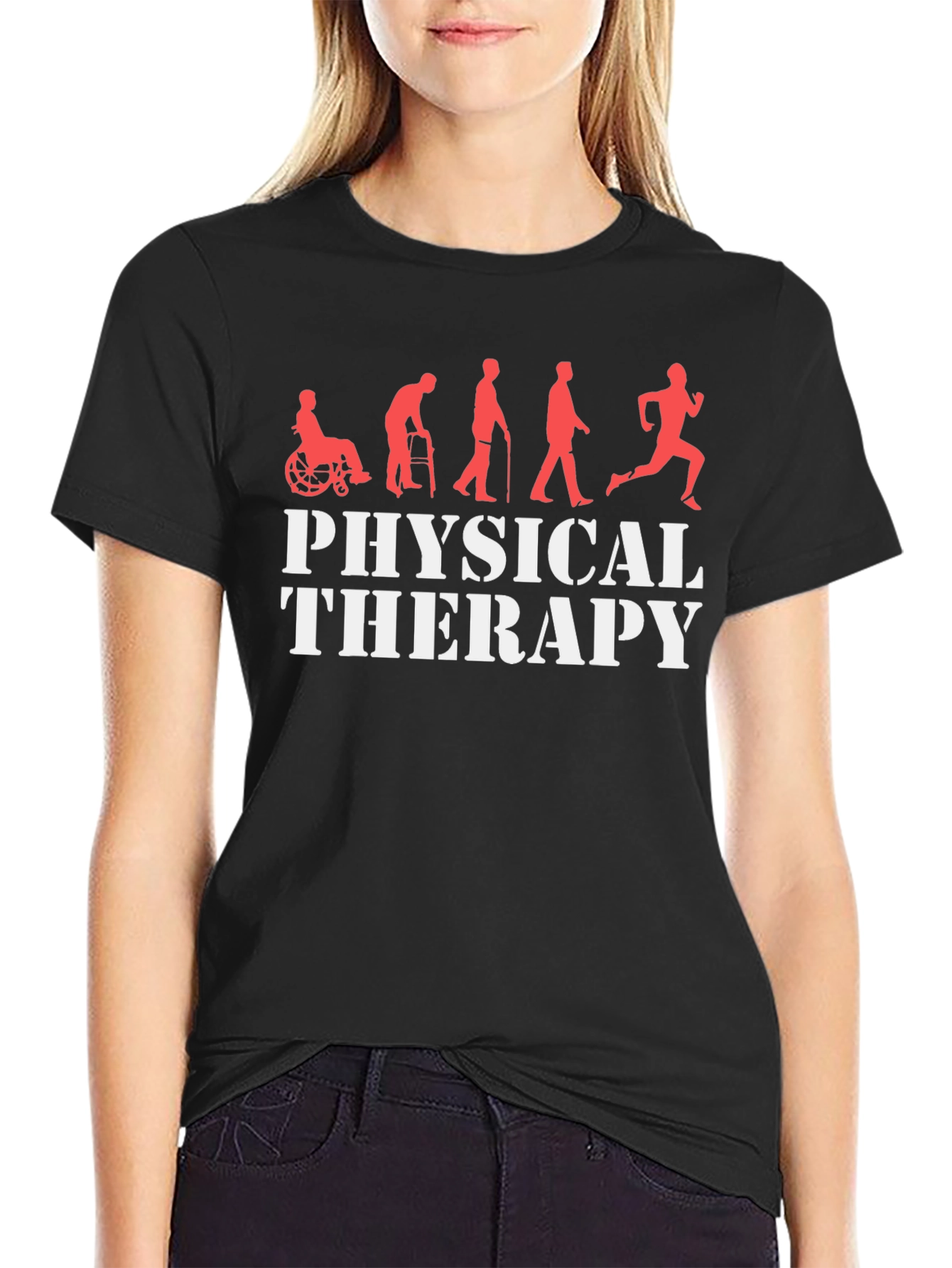 Physical Therapy Evolution Black T-Shirt