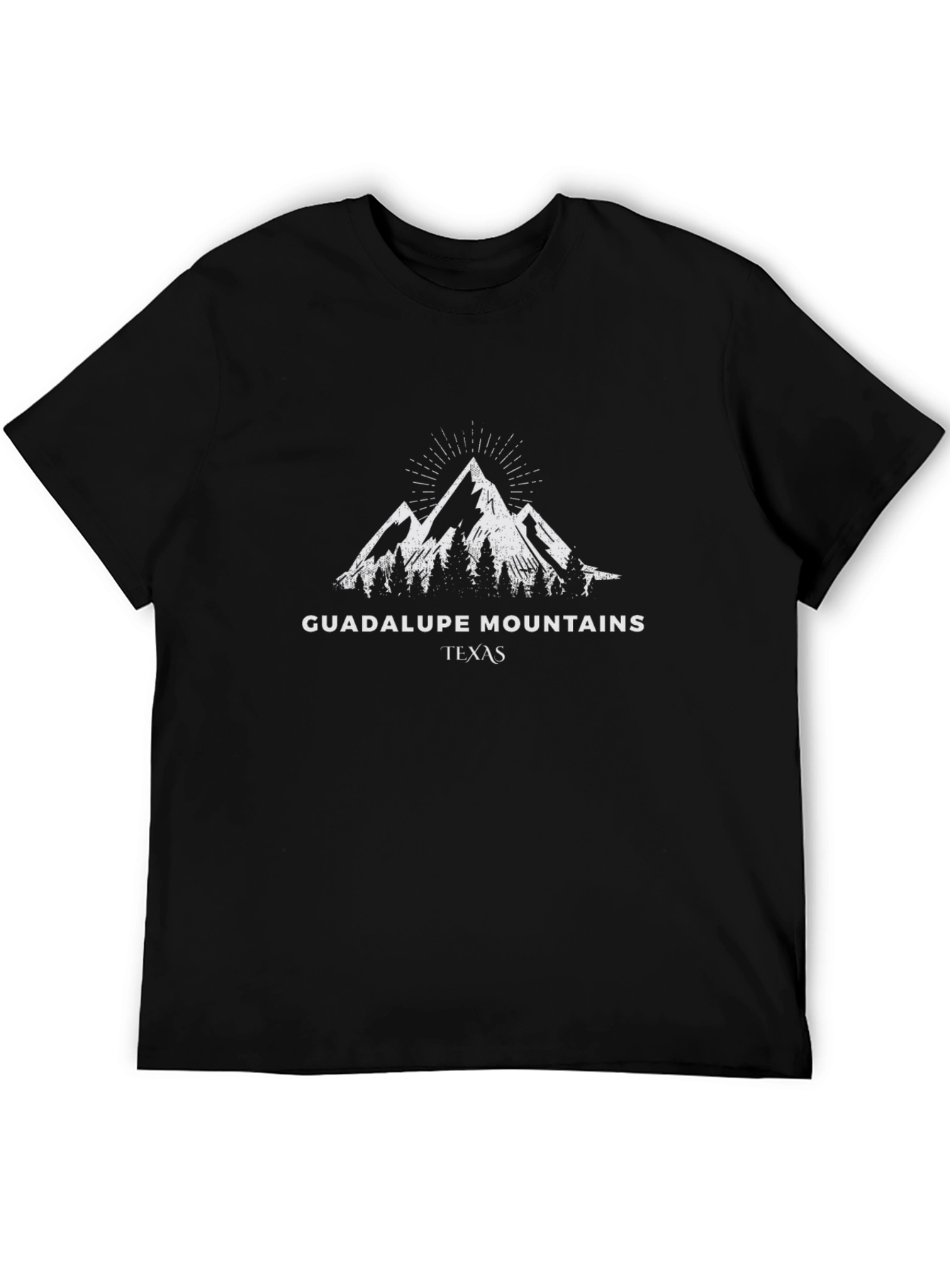 Guadalupe Mountains Texas Black T-Shirt