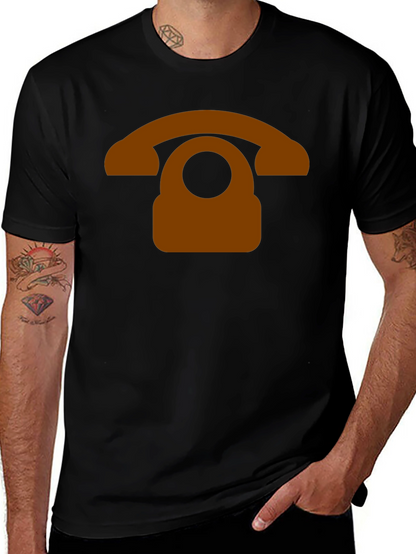 Retro Phone Graphic Tee - Classic Design