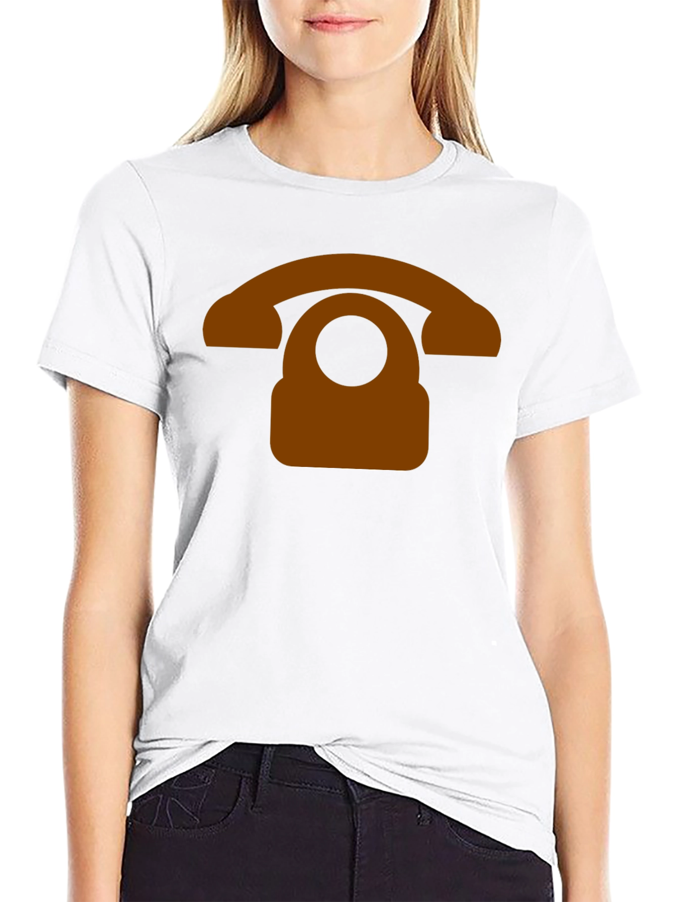 Retro Phone Graphic Tee - Classic Design