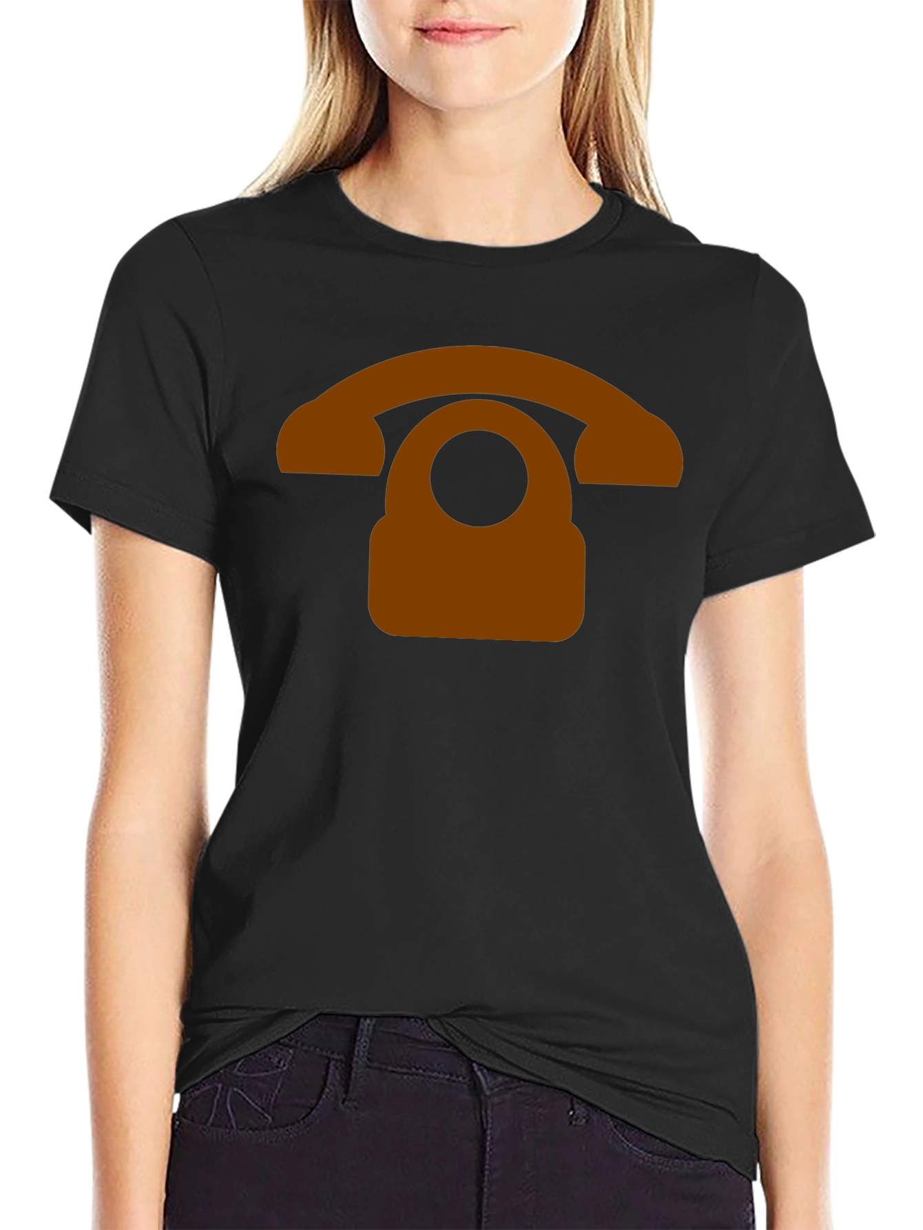 Retro Phone Graphic Tee - Classic Design