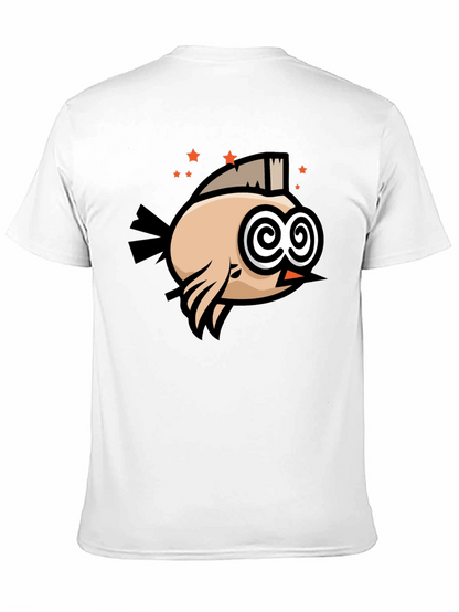 Funny Bird T-Shirt - Swirl Eyes Cartoon Tee