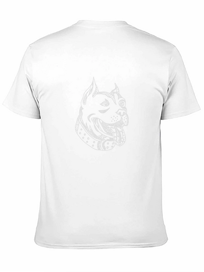 Black T-Shirt with Dog Graphic
