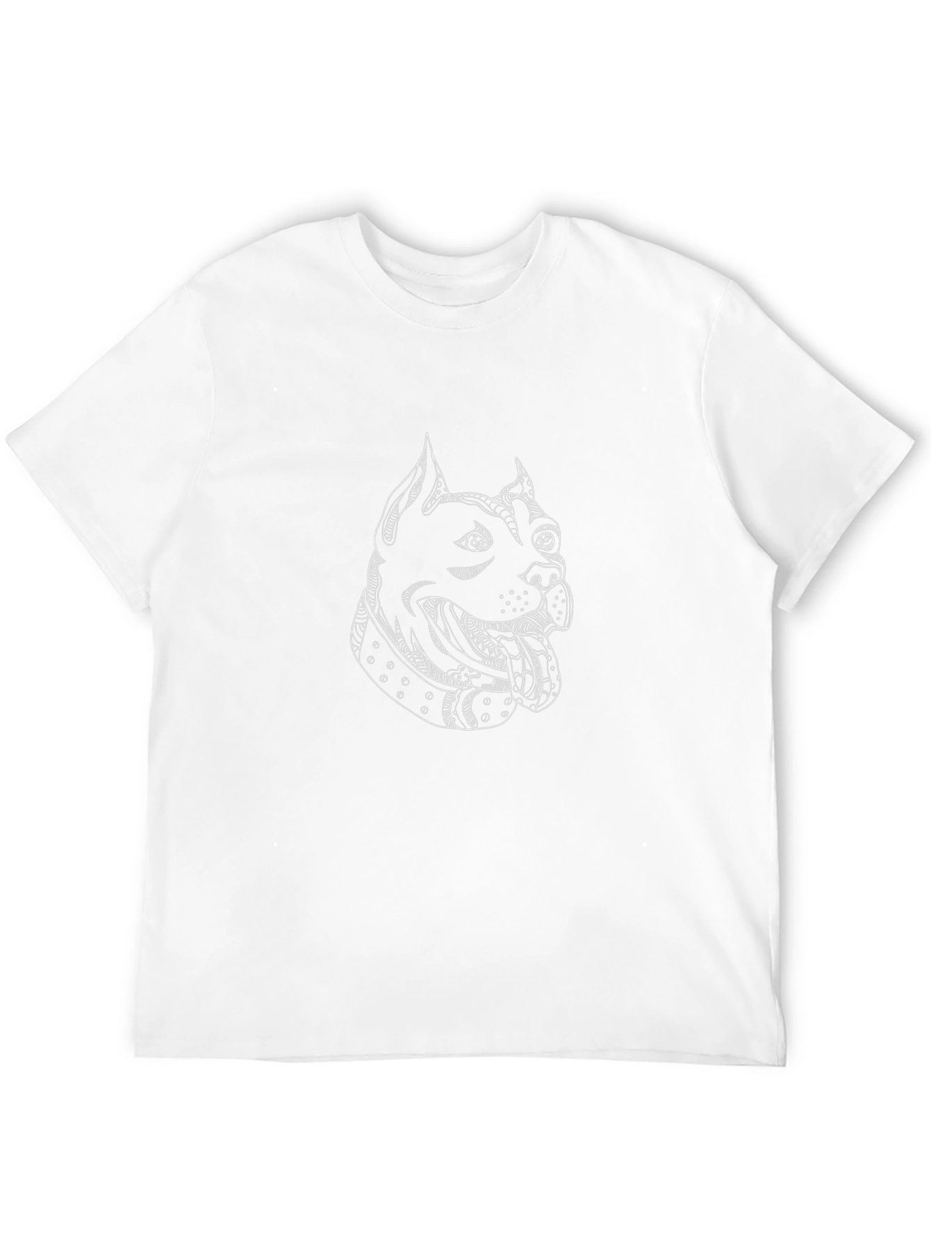 Black T-Shirt with Dog Graphic