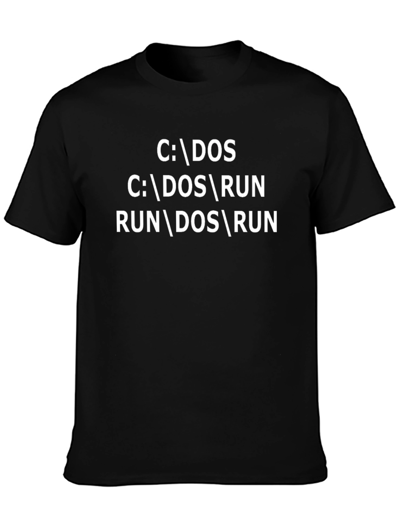 DOS Command T-Shirt - Run DOS Retro Gamer Shirt