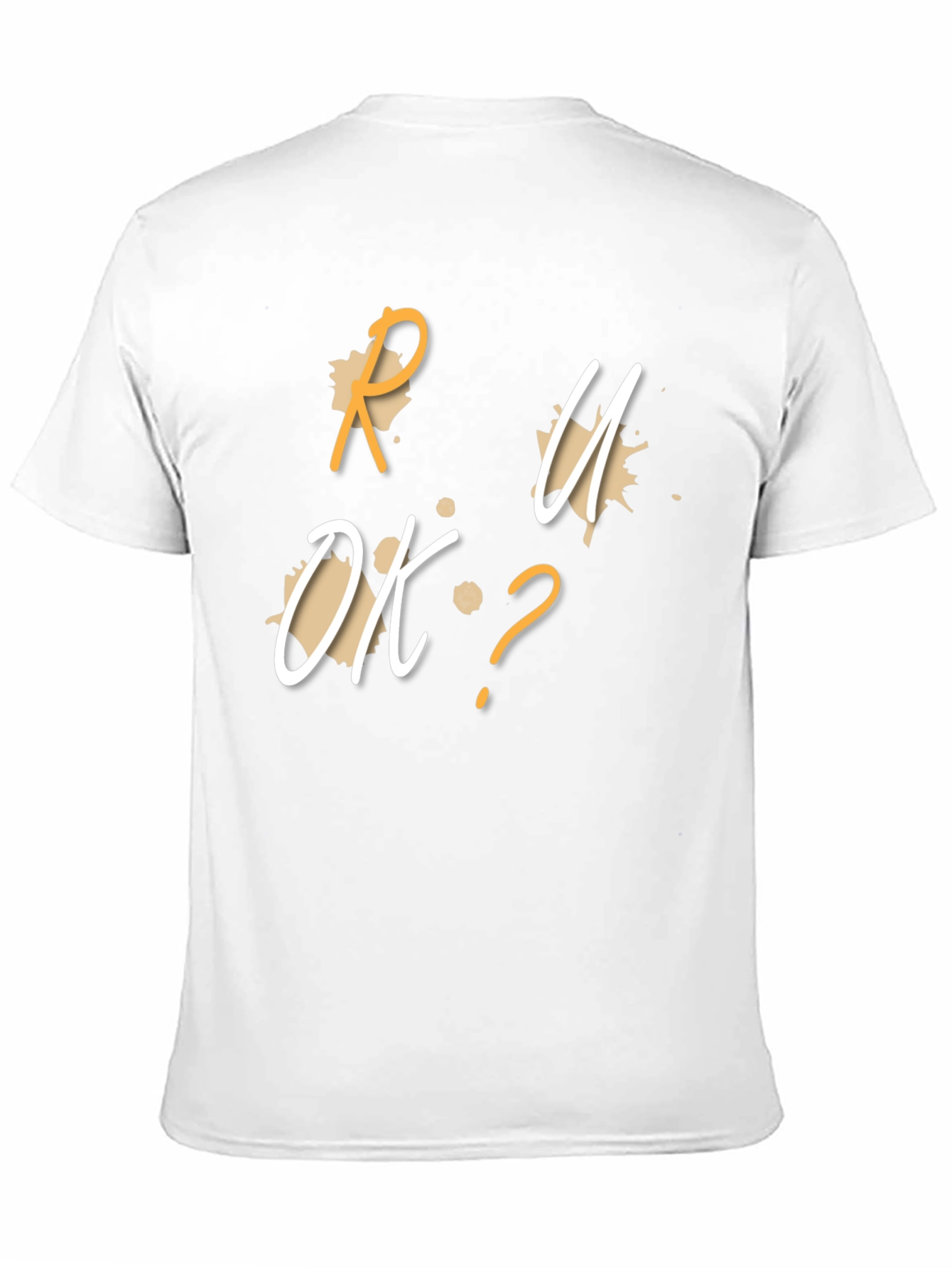 R U OK? Graphic Black T-Shirt
