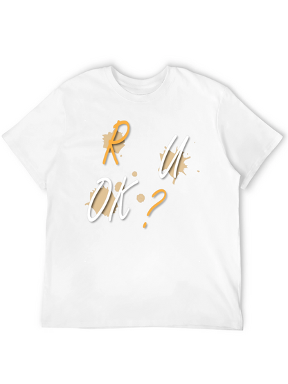 R U OK? Graphic Black T-Shirt