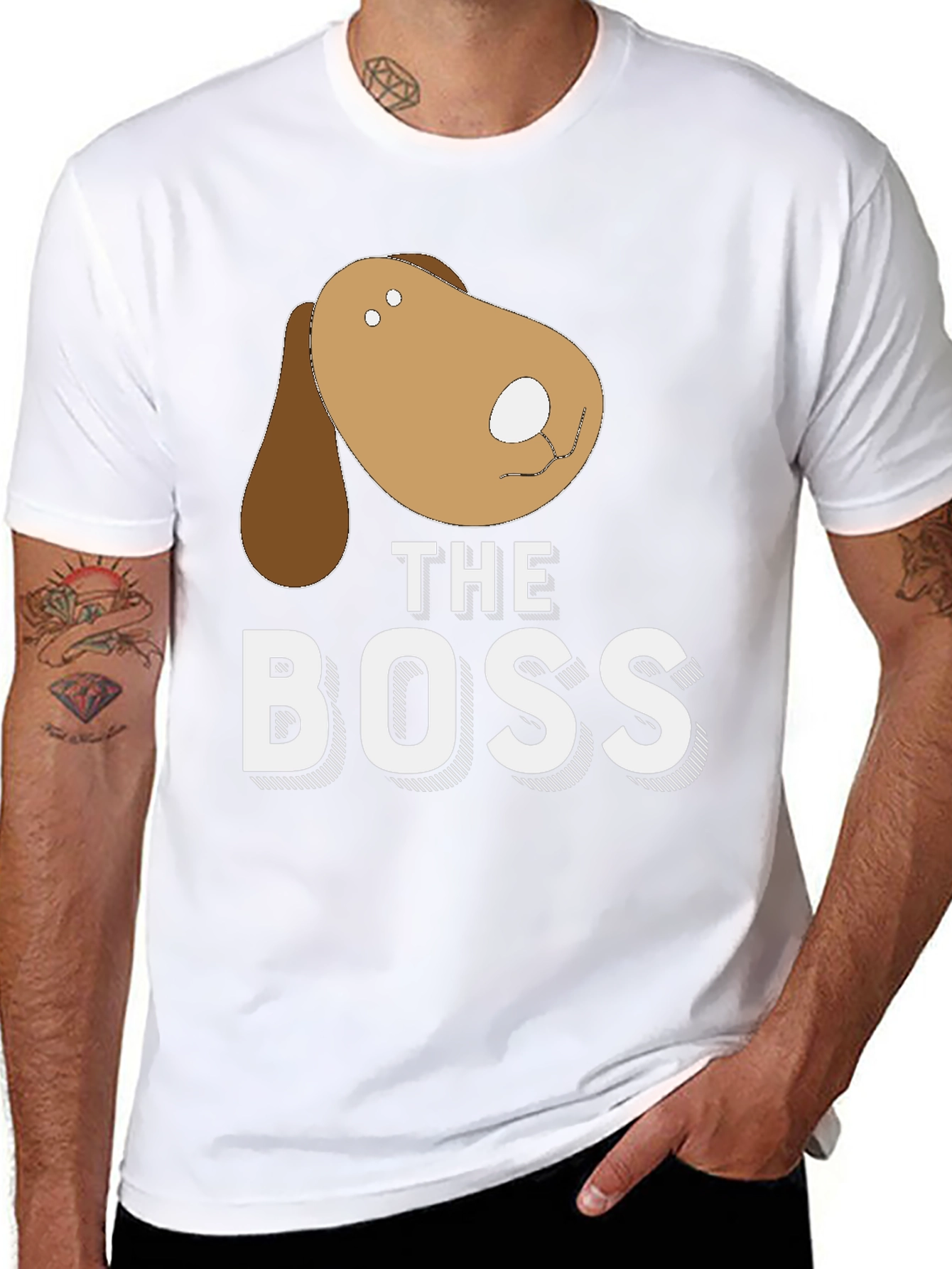 The Boss Dog Graphic T-Shirt