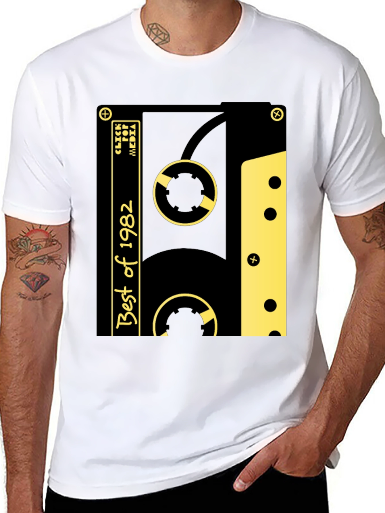 Retro Best of 1982 Cassette Tape Graphic T-Shirt