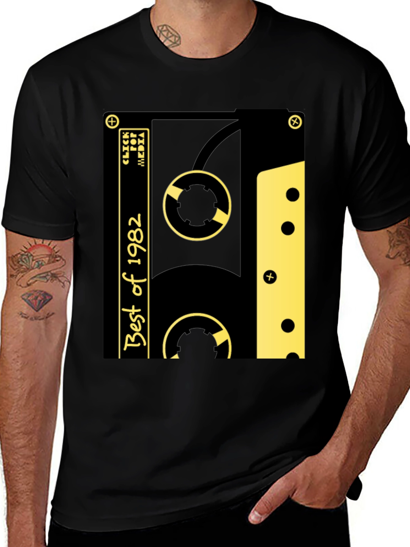 Retro Best of 1982 Cassette Tape Graphic T-Shirt