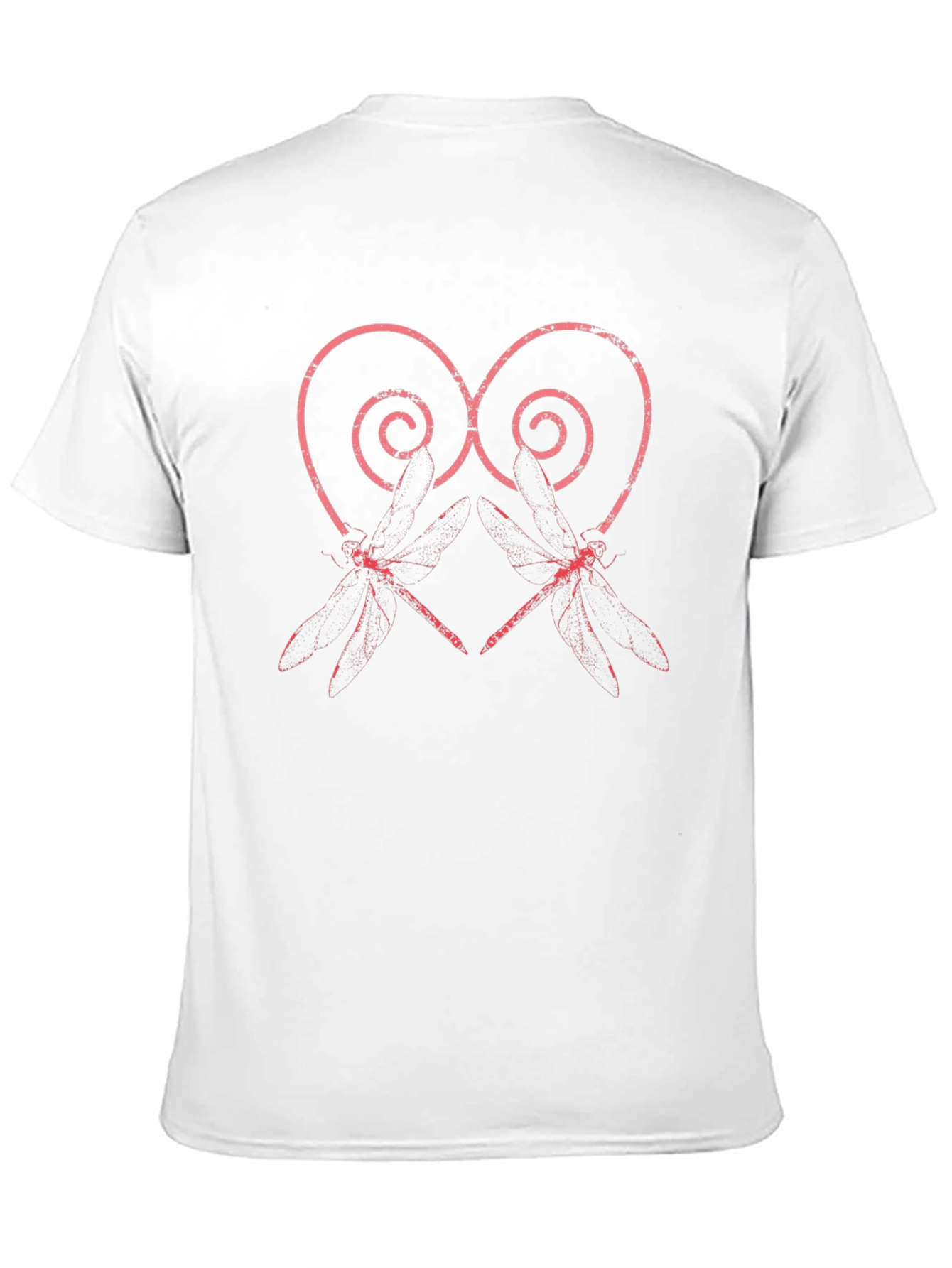 Dragonfly Heart Graphic Tee - Unique Print T-Shirt