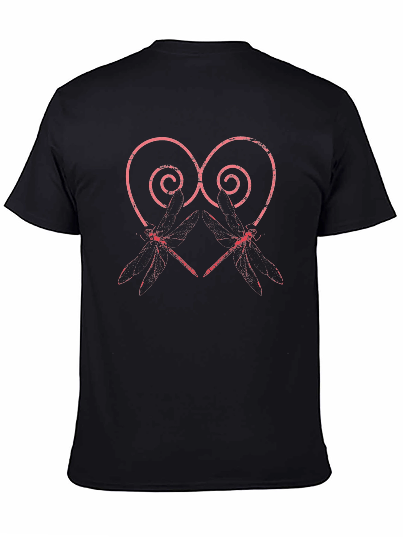 Dragonfly Heart Graphic Tee - Unique Print T-Shirt