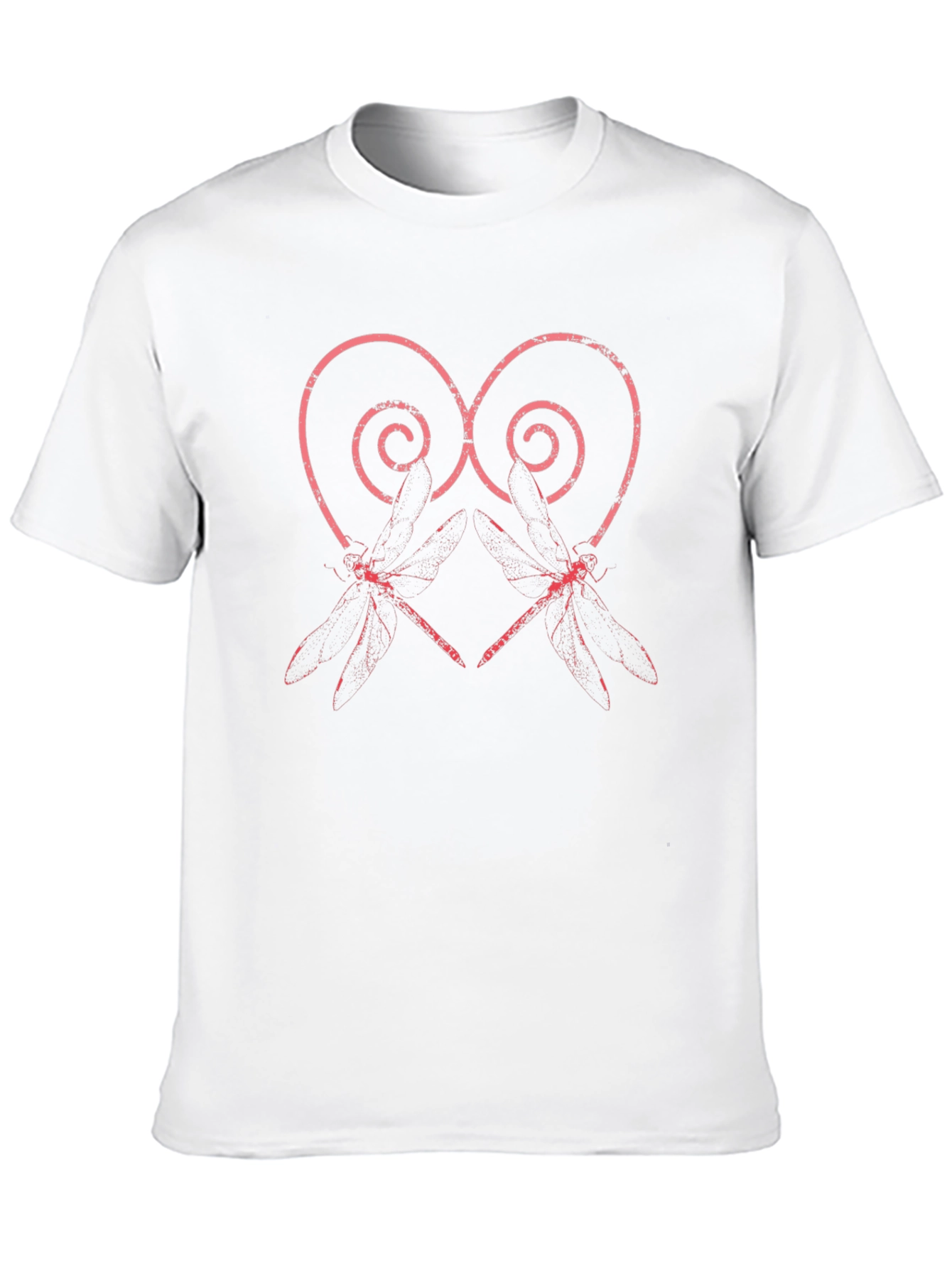 Dragonfly Heart Graphic Tee - Unique Print T-Shirt