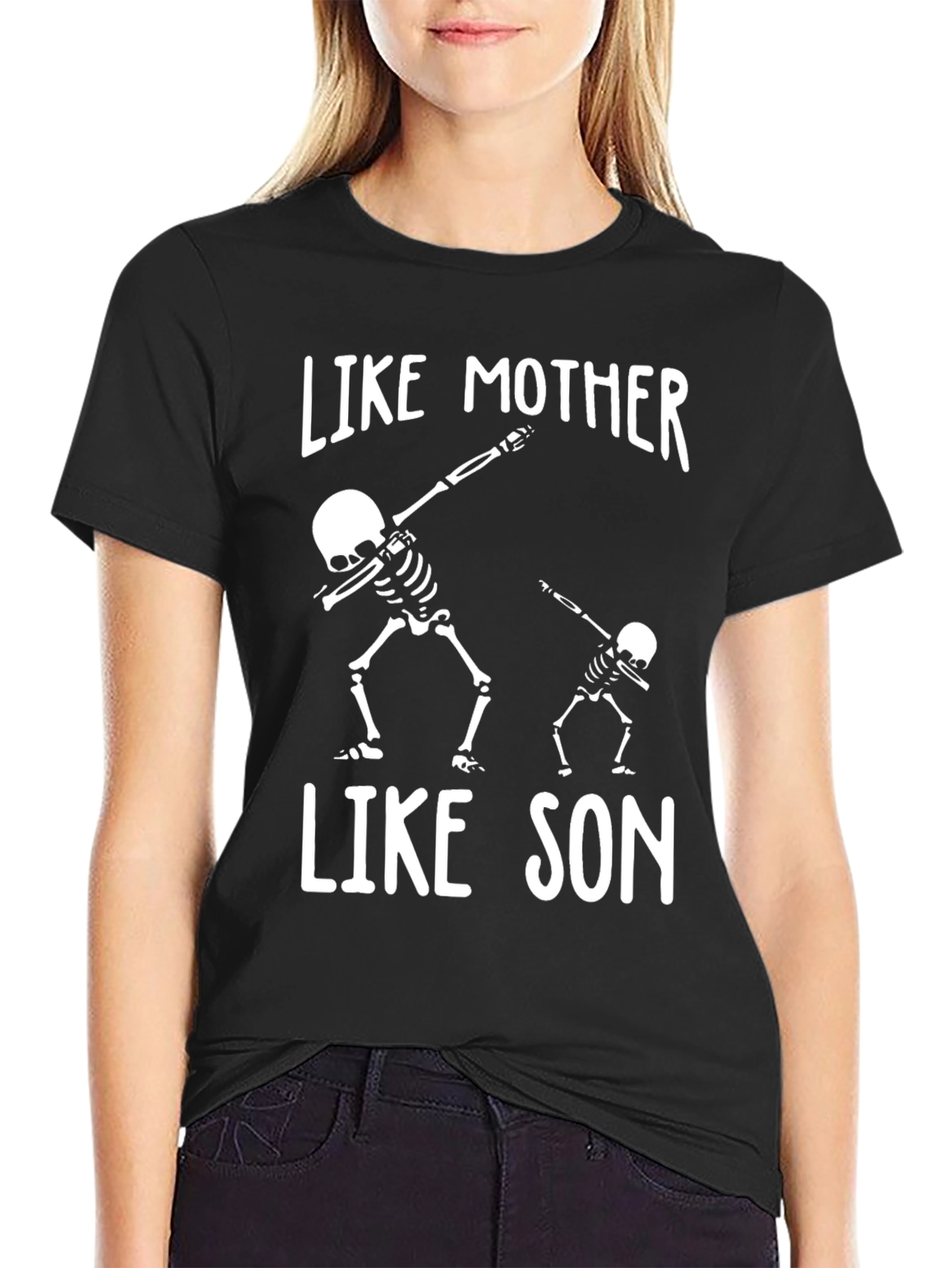 Like Mother Like Son Skeleton Graphic T-Shirt